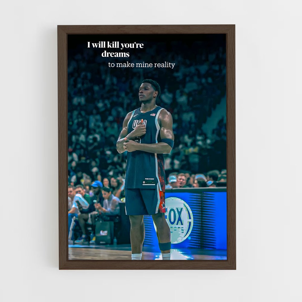 Poster Anthony de edwards – affiche Basketball (vue 5)
